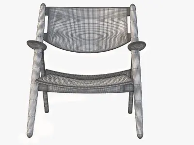 CH28 Carl Hansen and Son Armchair by Hans J Wegner 3D model