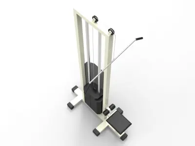 Gym Equipment Exercise Machine  arm pulldown Free 3D model
