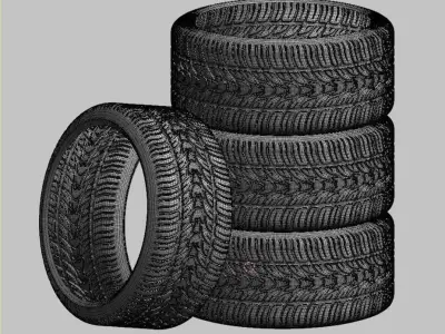 Sport Tire Print Ready 3D print model