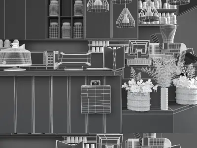 Coffee Kiosk 4 3D model