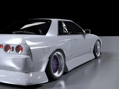 Nissan Skyline R32 Tuning 3D model
