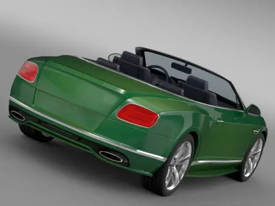 Bentley Continental GT Speed Convertible 2017 3D model
