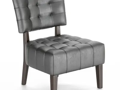 Avianna Upholstered Slipper Chair Low-poly 3D model