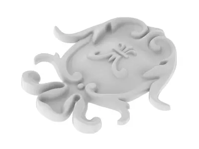 Cartouche Ornament 021 3D model