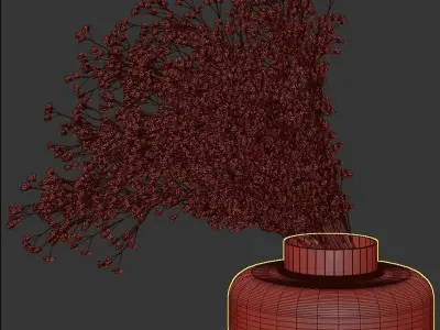 Baby Breath Bouquet24 3D model