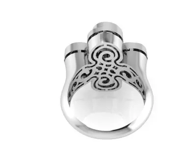Spiral Earring Ring Set 2410 3D print model