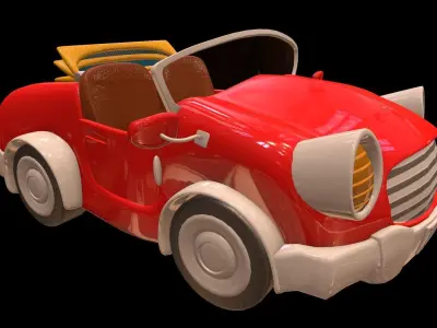 Asset - Cartoons - Car - 01 - 3D Model 3D model