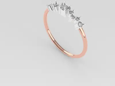 woman rings  Free 3D print model