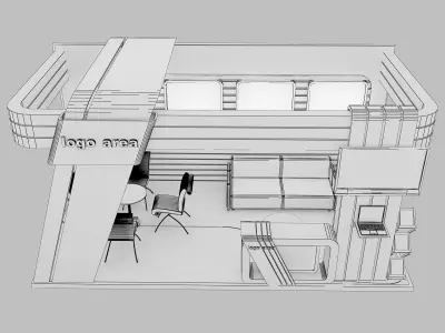 Booth Exhibition Stand a7 3D model