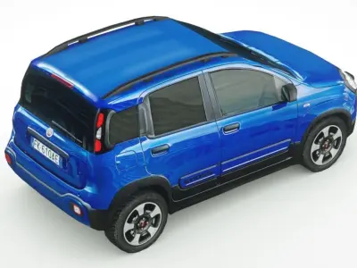 Fiat Panda City Cross 2018 Low-poly 3D model