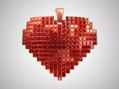 Heart  Pendant 3D print model