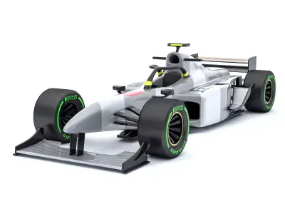 3D Formula 1 car model 04 Low-poly 3D model