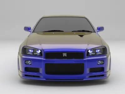 Nissan GTR R34 3D model