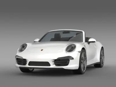Porsche 911 Carerra Cabrio 2013 3D model
