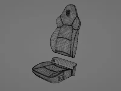 Porsche Seats 993 Turbo 3D print model