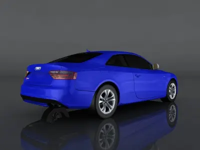 Audi S5 Low-poly 3D model