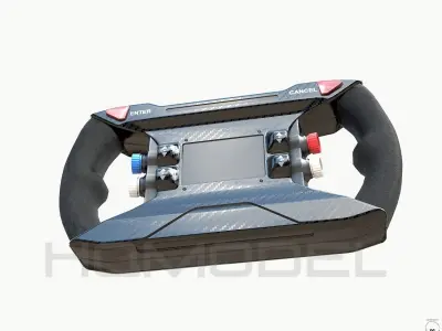 Steer Wheel Future Sci Fi Concept PBR Low-poly 3D model