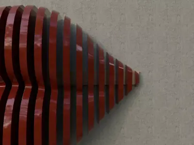 Kiss Wall Art 3D model