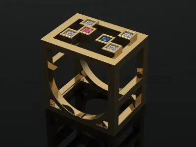 Womens Rings New 20 models Luxury  collection diamond 3D print model