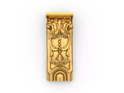 Classic decor ornament carved 13 3D model