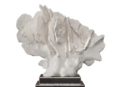 Coral Set 4 marble sculpture 3D model
