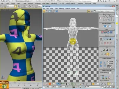 3dsmax 2013 Unwrap Mapping v 8 1 Italiano MP4 3D model