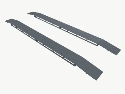 Car ramp Low-poly 3D model