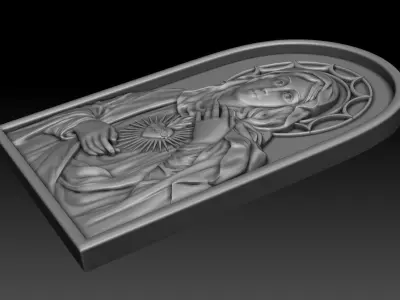 Immaculate Heart of Mary 2 3D print model