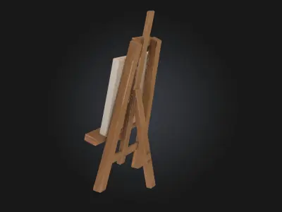 Blank Canvas  Minimalist Art Prop Model for Studio 3D model
