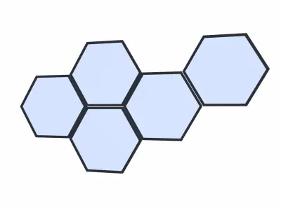 Wall Frame Low-poly 3D model order