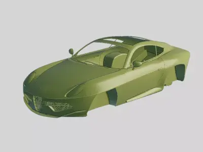 Alfa Romeo Disco Volante 2013 Printable Body 3D print model
