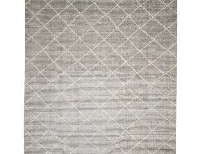 REINA DIAMOND HANDWOVEN WOOL RUG Low poly Low-poly 3D model