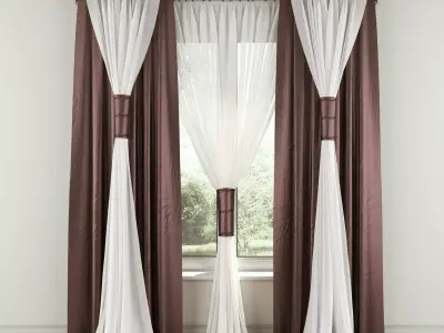 Classic Curtain 2 3D model