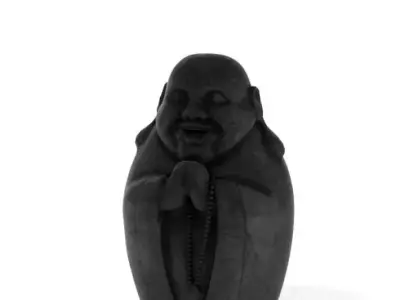 Praying Budha Statue 3D model