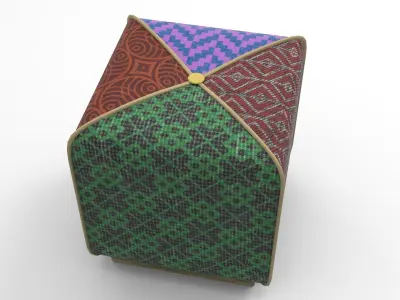 Kuyc Pouf Low-poly 3D model