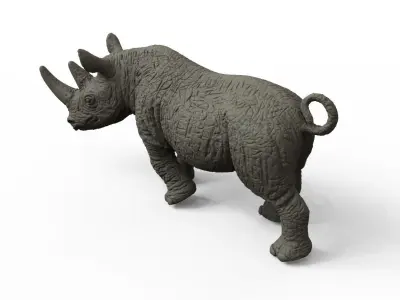RHINO rhinoceros Low-poly 3D model purchase