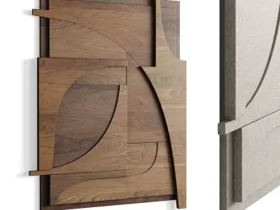 Atelier Plateau Relief wall art - No 10  Low-poly 3D model