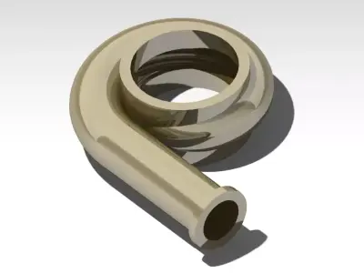 Volute Casing CAD Model Generic  3D print model