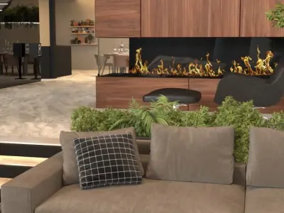 Modern Luxury Living Room-Contemporary Living Room 3D model