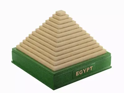 Pyramid Toy A 03 Low-poly 3D model