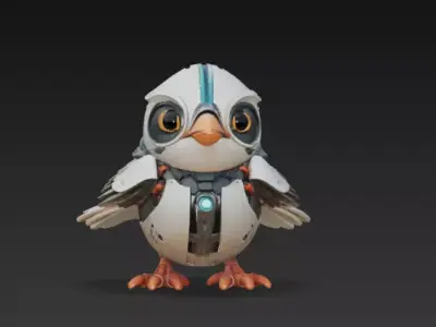 Coolest Robot-Bird Free 3D print model purchase
