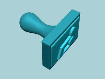 Stamp 60 - Music - Fondant Decoration Maker Toy 3D print model