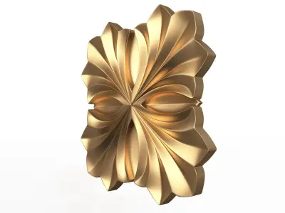 Rosette Carved Decoration CNC 016 Low-poly 3D model