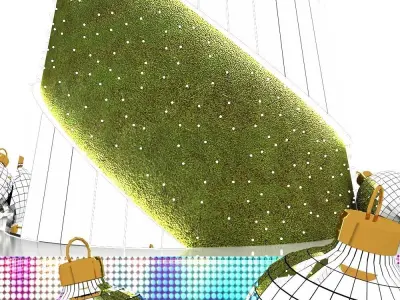 Twisted Mirrors Christmas Tree 3D model