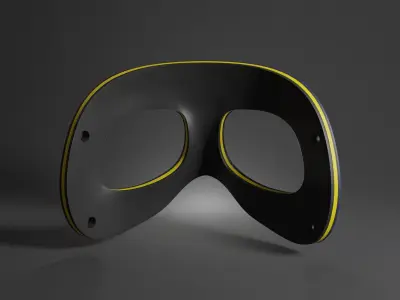 MBAPPE MASK FAN ART - STL - 3MF MULTICOLOR 3D print model