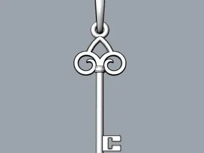 Pendant Tiffany Key  3D print model