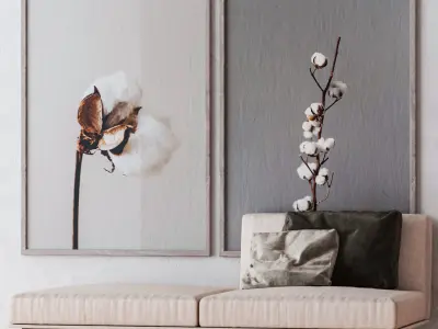 Set of large wall paintings  570 3D model