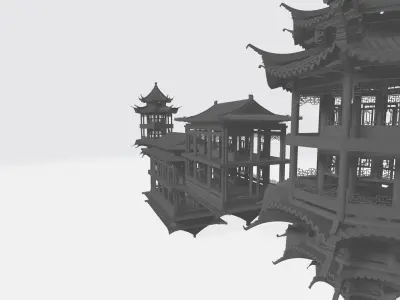 Chinese Ancient Pavilion 3D model