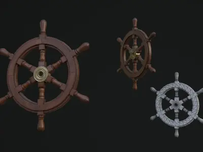 Nautical Decor Low-poly 3D model
