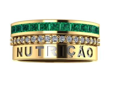 Nutrition 3D Jewelry Model for Print 3DM and STL 3D print model